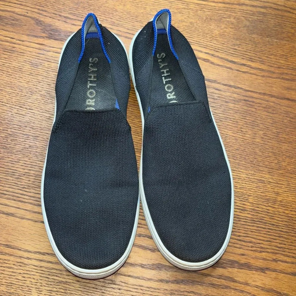 Rothy’s black women slip on sneakers size 9.5 - Picture 1 of 7